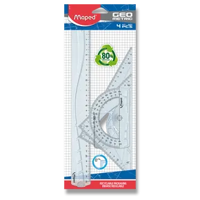 Maped Geometric Maxi-Lineal-Set, 4-teiliges Set, Blister